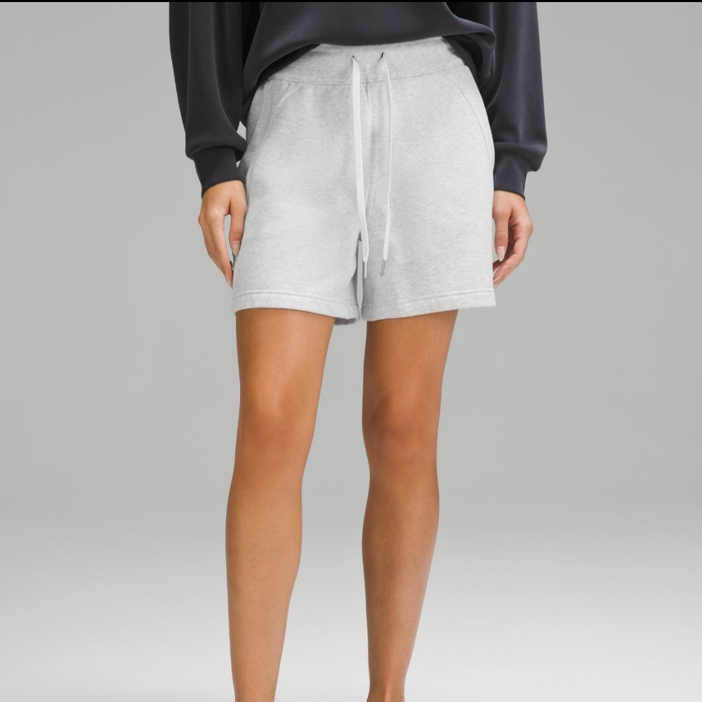 Lululemon Grey Scuba Sweat Shorts size 6